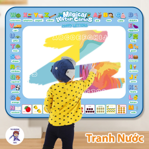Đồ Chơi Thảm Vẽ Tranh Nước Tô Màu Ma Thuật Tự Xóa - Không Bẩn Nhiều Chủ Đề Thỏa Sức Sáng Tạo