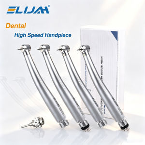 ELIJAH 2/4 Hole Dental High Speed Handpiece Torque Standard Head Push Button Air Turbine E-Generator Ceramic Bearing Dental Tool
