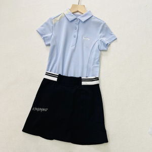 New Eagegof Childrens Golf Set Summer Clothes Short Sleeve Short Skirt Teenage Quick Dry Sweat Absorbent Girls Sportswear