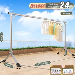Stainless Steel Foldable Extendable Clothes Drying Rack