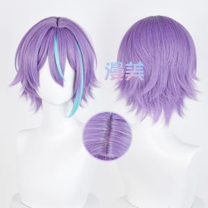 Manmei Cosplay Wig Stage Performance Colored Hairpiece Anime Convention Accessory Future Feature Initials Vocaloid Costume Prop