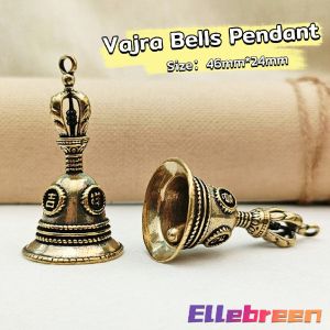 Brass Bell Handicraft Vajra Bells Pendant Pure Copper Auspicious Copper Key Chain worship wind bell