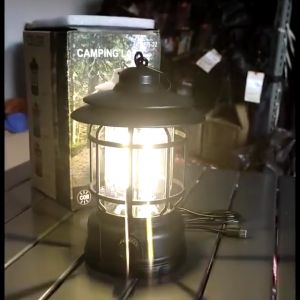 【Garansi 30 tahun】Lampu Lentera Lampu Tenaga Surya Canping Lampu LED 3 COB Lampu Tenda Emergency Lamp