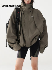 Retro Outdoor Climbing Jacket Hooded