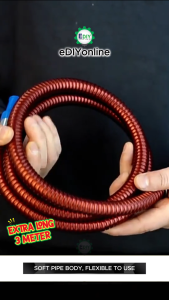 【HOME & BUSINESS USE】COMMERCIAL ANTI BOCOR LPG GAS STOVE COOKER METAL HOSE PVC CORRUGTED NATURAL ARMOURED