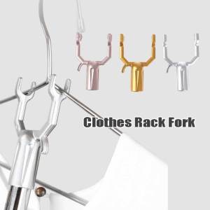 1Pcs Aluminium Alloy Clothes Rack Fork Hanging Fork Clothes Rod Fork Drying Fork 19mm