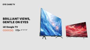 COOCAA 65 Inch 4K Google TV Flicker Free Dolby Audio Voice Control Twinkle Stellar (65Y72+)