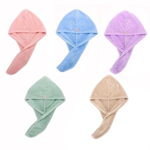 Microfiber Hair Towel Magic Fast Drying Dryer Towel Women Wrap Head Absorption Water Bath Hat