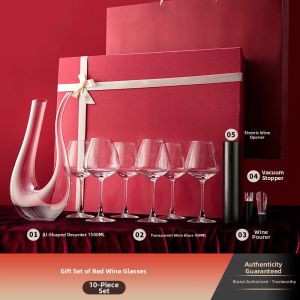 FLOWER MOO | Diamond Pattern Wine Glass Set gift for wedding