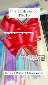 10PCS Pita Tarik Jumbo Import - Pita buket bunga PS010