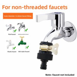 Plastic Faucet Connector Soft Hose Pipe Interface Converter Kitchen Washing Machine Quick Connect Adapter Universal Nut Tee