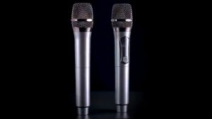 Micro không Dây karaoke micrô động cầm tay kép với bộ thu có thể sạc lại cho tiệc cưới câu lạc bộ phòng học karaoke