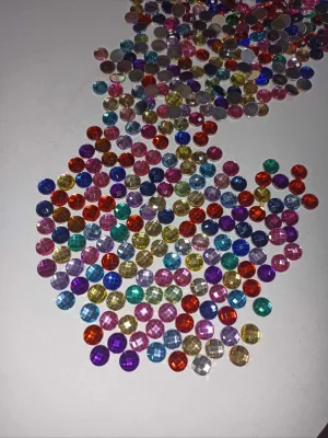#8mm 50PCS/100pcs Checkered flat back rhinestone /GEM for DIY projects