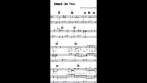 Lagu Stuck On You (Lionel Richie) music score sheet music piano keyboard dan gitar