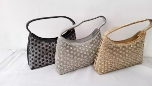 Model Terbaru! Tas Pesta Clutch Kondangan Wanita Full Permata Cantik Mewah K39