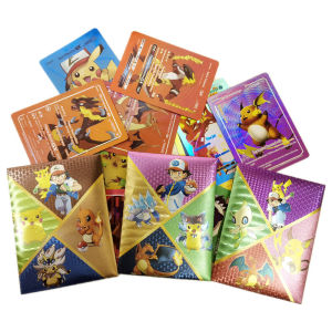 10Pcs/lot English Colorful Pokemon Cards GX EX Laser Trainer Cards Collection Battle Game Shining Booster Toys For Kids Adult