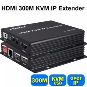 300M IP HDMI KVM Extender By Rj45 Cat6 Ethernet Cable Video Transmitter Receiver
