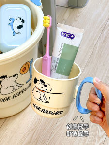 แก้วแปรงฟันน่ารักสำหรับเด็กและเยาวชน แก้วล้างปากสำหรับหอพักนักเรียนพลาสติก ดีไซน์สุดเก๋ ชุดแปรงฟันสำหรับคู่รัก