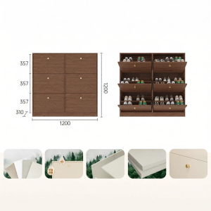 Ultra Thin Flip Top Shoe Cabinet