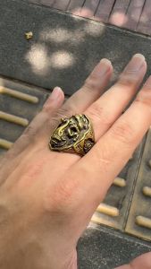 แหวนพระพิฆเนศ หลวงปู่หงษ์ พรหมปัญโย ปี2548 งานทองเหลือง ไม่ลอกไม่ดำ กระชับนิ้ว