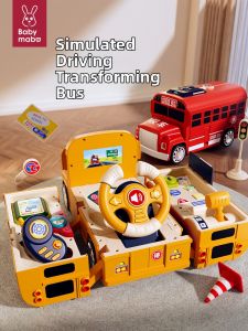 MABAOMABAO | Transformable Bus Toy Car 1-3 Years Old