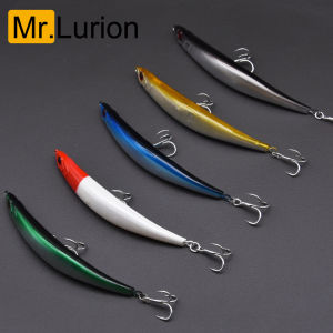 MrLurion 11cm 11g 1pc Hard fishing pencil lure baitbent pencil fishing floating minnow jerkbait for pike catfish