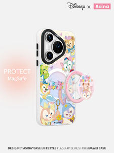 เคสโทรศัพท์แบบซิลิโคนบางเฉียบดูดซับแม่เหล็กสำหรับ Huawei Pura80 P60 P70 P40 P50 ป้องกันเต็มจอสำหรับผู้หญิง ดีไซน์น่ารัก