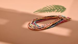 4MM Stone Bohemian Choker Fashion Colorful Beads Heart Evil Eye Bear Butterfly Pendant Necklace for Women Jewelry Accessories