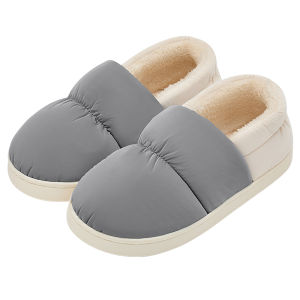 Dép Cotton Chống Trượt Mùa Đông 2025 Mới Cho Nam Và Nữ Trong Nhà Kháng Khuẩn Chống Mùi Ấm Áp Đế Cao Su TPR