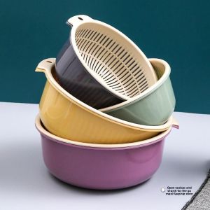 gumahus | Round Kitchen Colander for Washing Vegetables and Fruits