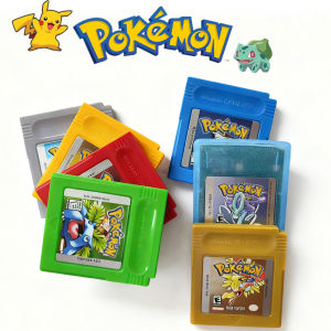 Bandai | Pokemon Red Blue Crystal Golden Green Silver Yellow GBC Game Card 16 Bit Video Game Cartridge Console Cards For GB/SP