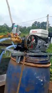 Đầu máy rửa xe áp lực cao 2HP OSUKA - Đầu xịt cao áp dây đai ( kèm phụ kiện theo máy)