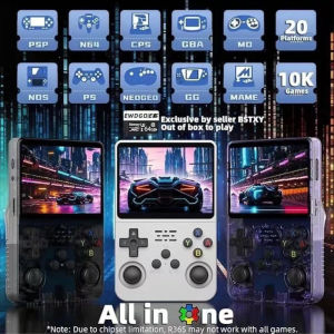 Portable Retro Arcade Game Machine Dual Joystick PS1 Style Handheld Console Linux Based New Model R36S for Entertainment