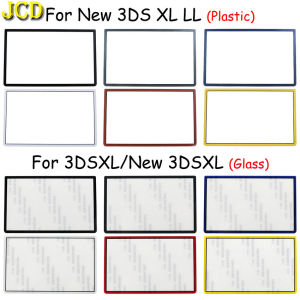 JCD Replacement Upper Front Top Screen Frame Lens Cover LCD Screen For 3DS XL LL New 3DSXL 3DSLL Plastic & Glass Lens