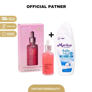 Paket Mencerahkan White Dose Body Serum 50ml + Marina Healty & Glow 185ml