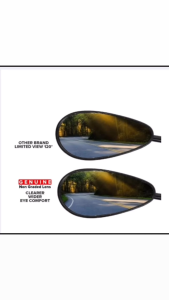 RAIDER R150 CARB Carbon Side Mirror Long Stem Stainless 10mm