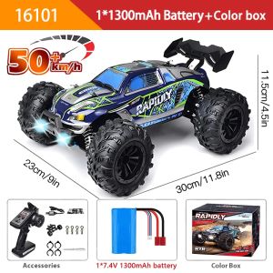 4WD 1:16 70KM/H Super Brushless 50KM/H Brushed RC Car 4x4 Off Road Remote Control High Speed Drift Racing Truck Toy Color Box