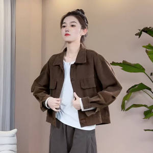 Shalldoer | Mature Elegance Style Set Vintage Denim Jacket Tapered Leisure Pants