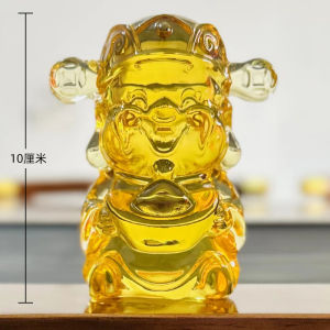 Chengdian Crystal God of Wealth Decoration Shop Office Tea Table Jewelry Cell Phone Glasses Counter Decorations Worship