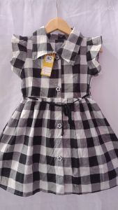 Dress Anak Gaun Kotak Anak Perempuan Usia 3-5 Tahun / Tunik Anak Perempuan (Dress Likenia Kotak)