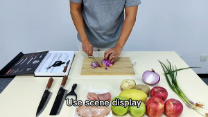 Chefs Knife Kitchen Set High Quality Stainless Steel Tool Sharp Anti Slip Household knives 6pcs Set