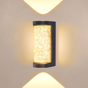 Đèn Tường LED Ngoài Trời Hiện Đại Chống Nước Đèn Ngủ Pha Lê Trang Trí Hiên Nhà Cửa Ra Vào Sân Vườn Ban Công Đạt Chuẩn IP65 Không Bao Gồm Thiết Bị Thông Minh.