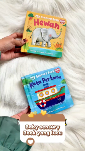 My Baby & Me - My Sensory Hewan / Kata Pertama Board Book - touch & feel di setiap halaman (Bhs Indonesia & Inggris)