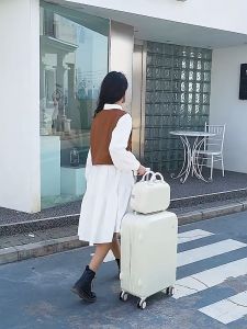 (HOME+) Multifunctional Luggage Student Korean Version Travel Case Large Capacity Password Box