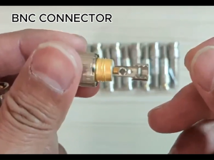 10pcs BNC MALE CONNECTOR FOR RG-59/ RG6 COAXIAL CABLE BRASS END CRIMP CABLE SCREWING CAMERA FREE WELDING