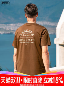 Áo Thun Tay Ngắn Enjeolon Ice Silk in Chữ Mùa Hè Thoáng Khí Mát Mẻ Thời Trang Thương Hiệu Áo Thun Cotton Pha Polyester