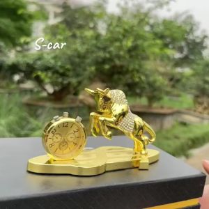 Tượng Trâu Vàng Phong Thủy Để Xe Ô Tô Trang Trí Taplo Ô Tô - Biểu Tượng May Mắn Tài Lộc