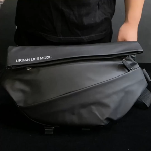 Mens crossbody bag Commuter bag chest bag Mens messenger bag Riding bag Motorcycle backpack Sports boys shoulder bag