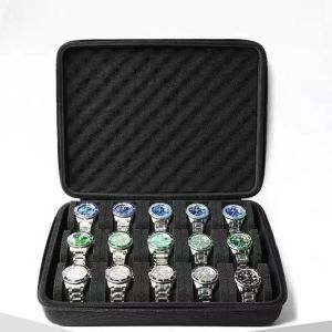 Watch Box Organizer Watch Travel Case Portable Storage Watch Display Holder for Wristwatches and Smart Watches Men Women Gift