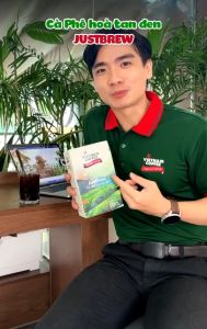 Cà phê hòa tan đen Justbrew VIETNAM COFFEE hộp 50 gói 2g/gói